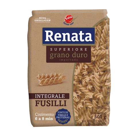 Macarrão De Sêmola Grano Duro Integral Fusilli Renata Superiore Pacote