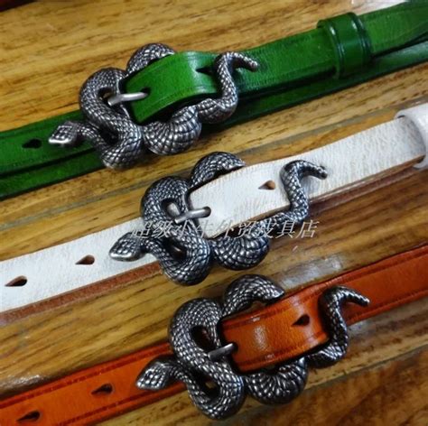 Free Shipping First Layer Of Cowhide Unisexmens Belts Luxury Snake