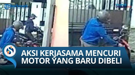 Dua Bandit Terekam Cctv Mencuri Motor Di Kosan Surabaya Dari Beberapa