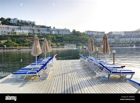 Beach on Turkish resort, Bodrum, Turkey Stock Photo - Alamy