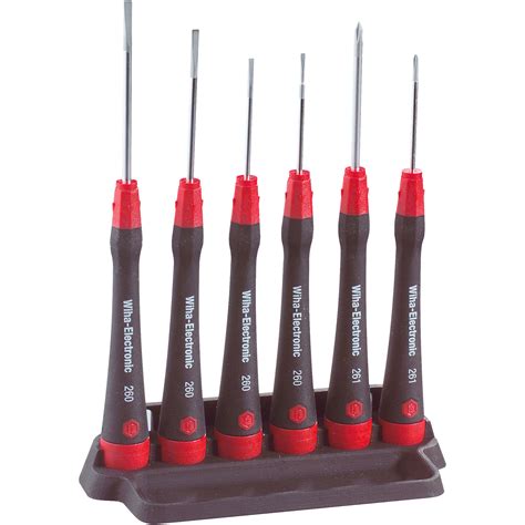 Wiha P K Picofinish Slotted Phillips Screwdriver Set Pc