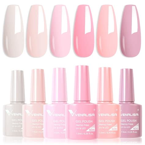 Amazon Venalisa Hema Free Pink Gel Nail Polish Set Colors