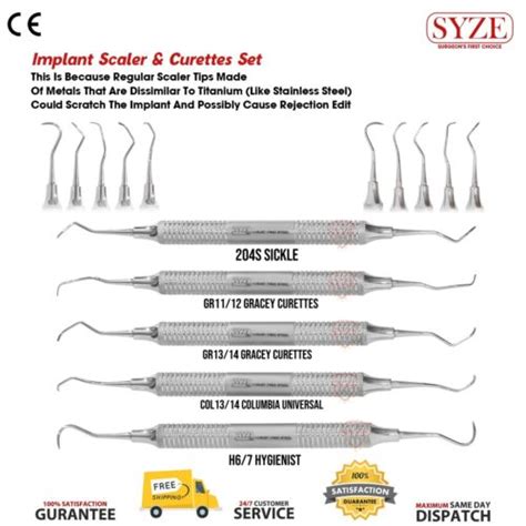 Periodontal Scalers And Curettes Dental Gracey And Columbia Universal