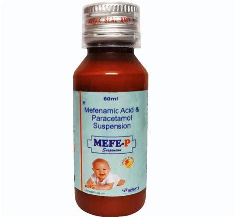 Mefe P Mefenamic Acid Peracetamol Suspension Dry Syrup At Rs 55