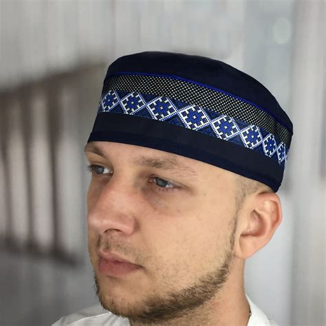 Muslim Kufi Hat Embroidered Soft Cotton Kufi From M To Xxl Adjustable