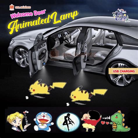 Jual Lampu Animasi Mobil Gerak Animated Car Door Welcome Light Led Lucu