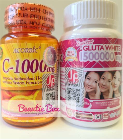 Supreme Gluta White 30 Softgel Skin Lightening Anti Aging And Ascorbic