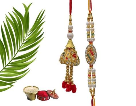 Dealzo Rakhi For Brother Bhaiya Bhabhi Set Of With Rakshabandhan