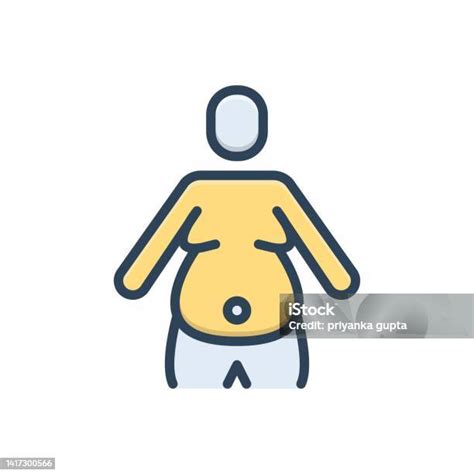 Obesity Fatness Stock Illustration Download Image Now Abdomen Icon