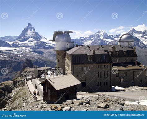 View On Matterhorn From Gornergrat Station Editorial Image ...