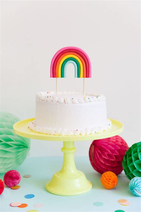 Diy Rainbow Cake Topper Tell Love And Party