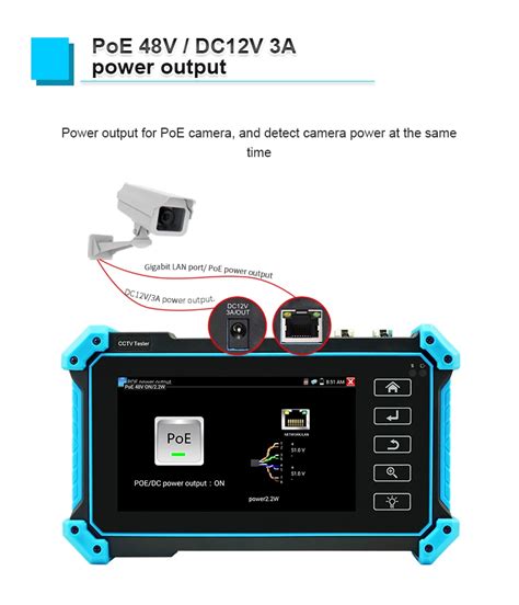 4K Ipc 5200C Plusz Ip Teszter Cctv Kamera Biztonsági Megfigyelő ...