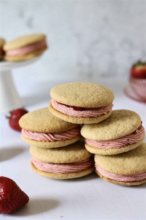 Strawberry Sandwich Cookies - Susan Brings Dessert