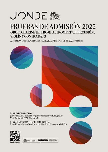 Convocatoria de Pruebas de Admisión 2022 de la Joven Orquesta Nacional