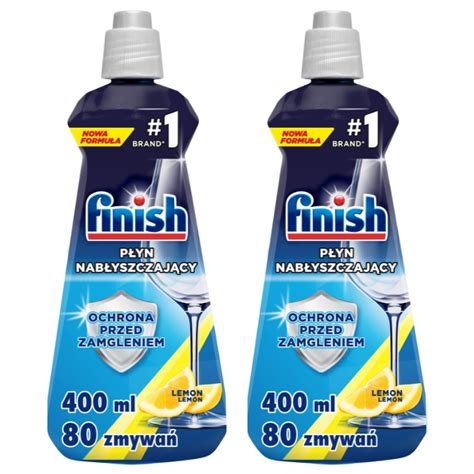 Finish Płyn Nabłyszczacz Do Zmywarki Lemon 2x400ml 9220715360 Allegro pl