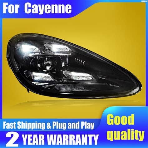 All Led Head Lights For Porsche Cayenne Headlights 2011 2014 Led Drl Running Light Led Low