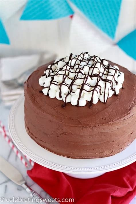 Chocolate Marshmallow Cake Celebrating Sweets