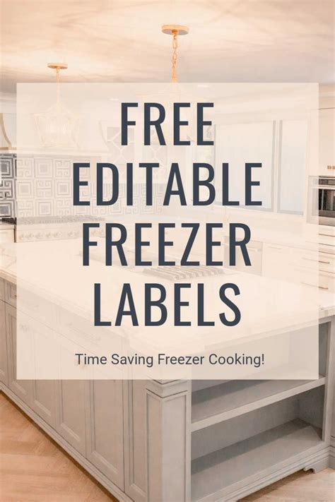 Printable Freezer Labels