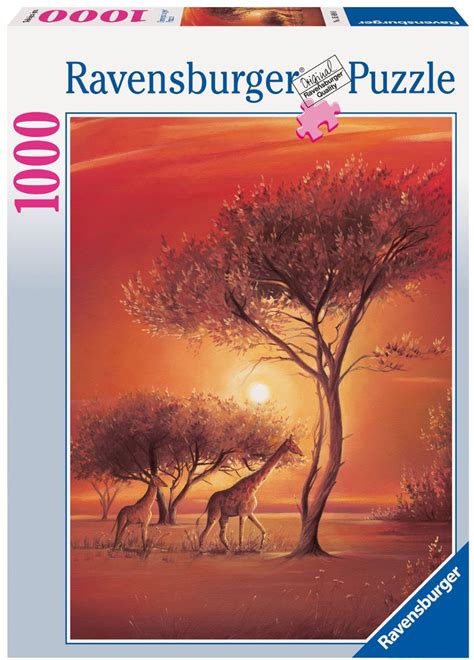 Ravensburger Puzzle 1000 Teile Erwachsenenpuzzle Afrika Savane Elefant