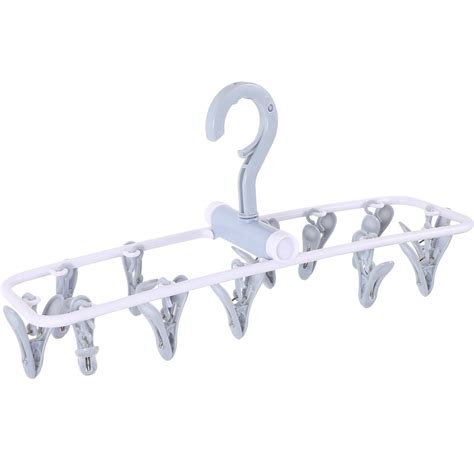 Axio Foldable Clip And Drip Laundry Hanger With 12 Strong Pegs Clip