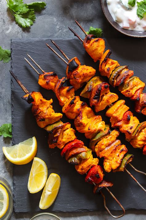 Tandoori Chicken Skewers Soulful And Healthy