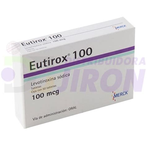 Eutirox 100 50 Tabletas Distribuidora Jirón