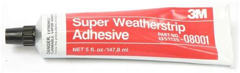 All Makes All Models Parts 08001 3m® Super Weatherstrip Adhesive