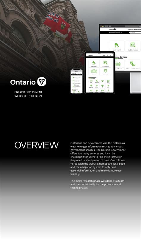 Ontario Government Website Redesign on Behance