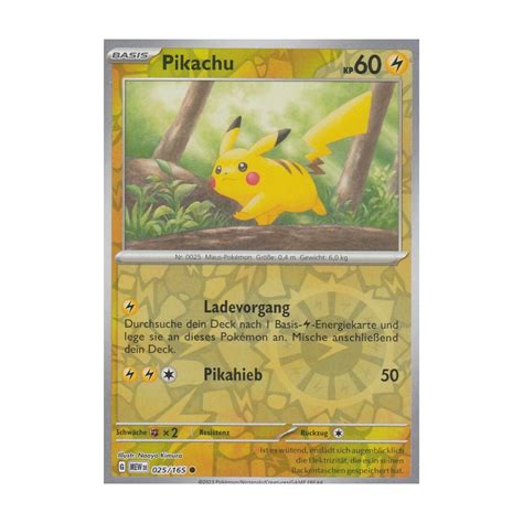 Pikachu Reverse Holo Mew Pokemon Karte G Nstig Kaufen