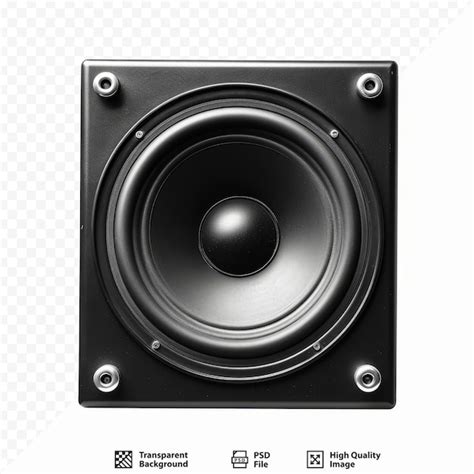 Premium Psd Sound Speaker Isolated On White Isolated Background