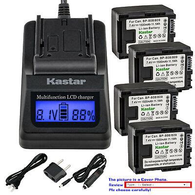 Kastar Battery Lcd Fast Charger For Canon Hf S Hfs Hf S Hfs Hf