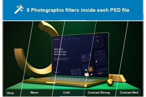 Golden Macbook Pro Product Mockups Ft Macbook And Ios Envato