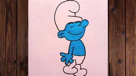 How To Draw A Smurf Easy How To Draw A Simple Smurf How To Draw