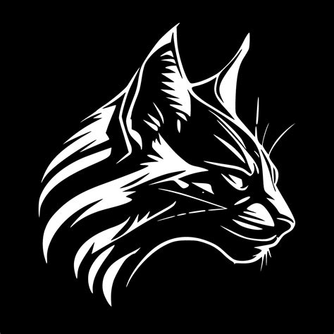 Wildcat, Minimalist and Simple Silhouette - Vector illustration ...