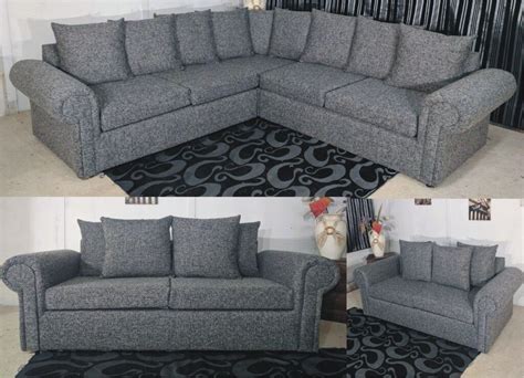 Grey L Shaped Sofa Uk Baci Living Room