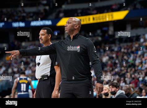 Portland Trail Blazers Head Coach Chauncey Billups In The First Half