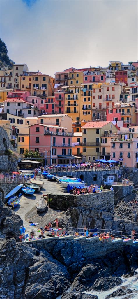 Manarola Wallpaper K Cinque Terre Ligurian Sea Italy