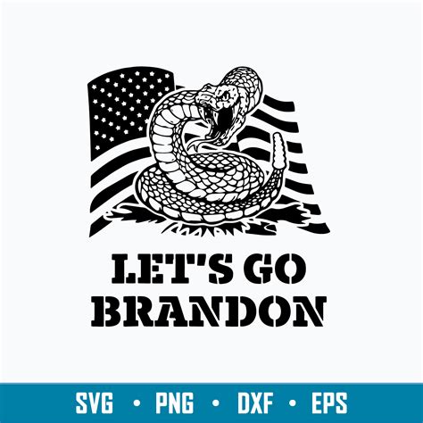 Lets Go Brandon Gadsden Flag Svg Flag Svg Png Dxf Eps File Inspire