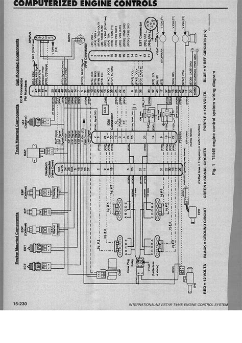 Diagrama Electrico De Motor Dt466e International T444e Ecm D