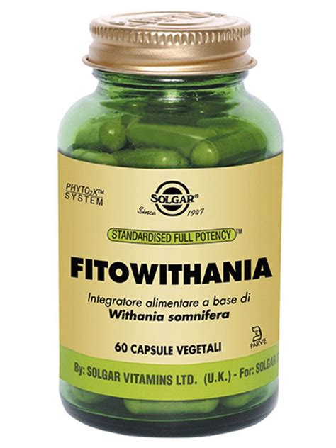 Fitowithania Solgar Integratore 60 Capsule Vegetali Farmagevi