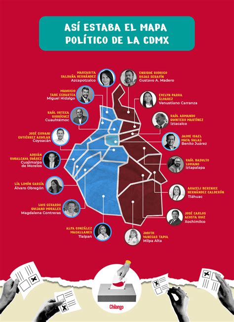 Chilango Mapa Pol Tico De Cdmx Qui N Gobernar Cada Alcald A Tras