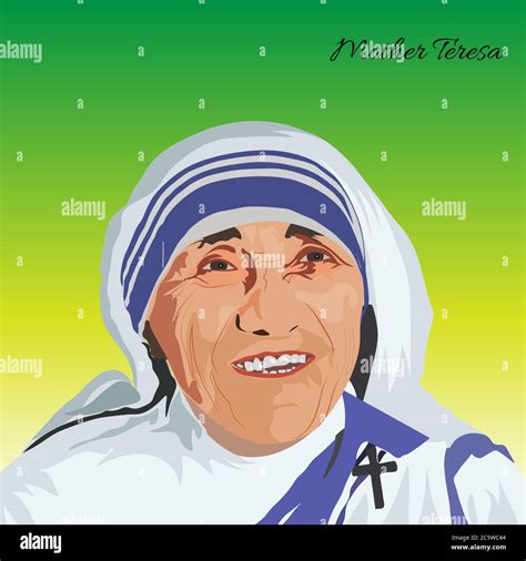 Portrait Of Mother Teresa Was An Albanian Roman Catholic Nun And