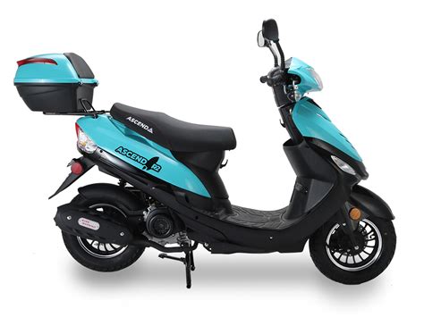 Ascend 50cc Street Scooter Fully Automatic With Trunk 10 Inch Wheels