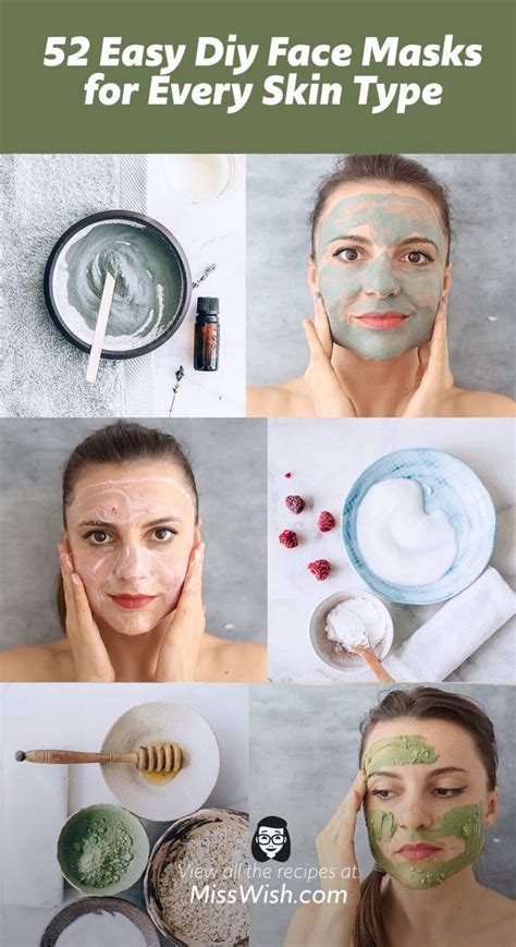 52 Easy Diy Face Masks Best Homemade Face Masks For Every Skin Type Miss Wish