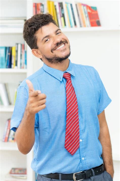Smart Hispanic Mature Businessman With Beard And Tie Stock Image