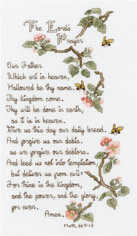 The Lord's Prayer (cross stitch kit)