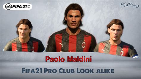 FIFA 21 Faces Virtual Pro Club Look Alike Paolo Maldini AC Milan