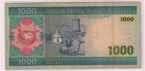 Mauritania - 1000 ouguiya used 2004 currency note - KB Coins & Currencies