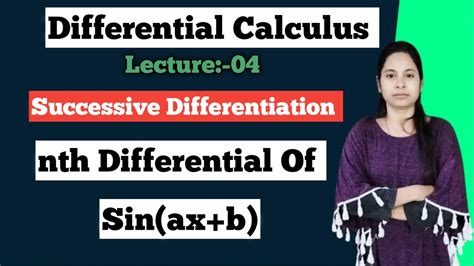 Successive Differentiation Bsc Semester Differential Calculus Nd