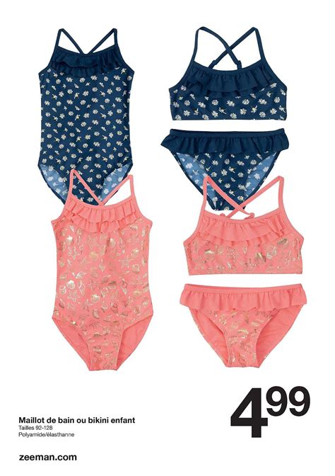 Promo Maillot De Bain Ou Bikini Enfant Chez Zeeman Icatalogue Fr